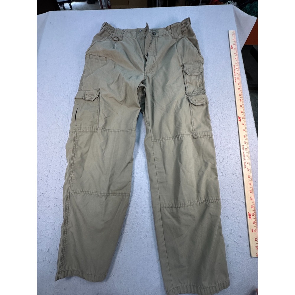 5.11 Tactical Cargo Pants Mens 34x32 Khaki Utility Pockets Regular Fit Canvas
